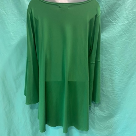 Alfani Green Tunic Top with Flared Sleeves - Picture 10 of 10